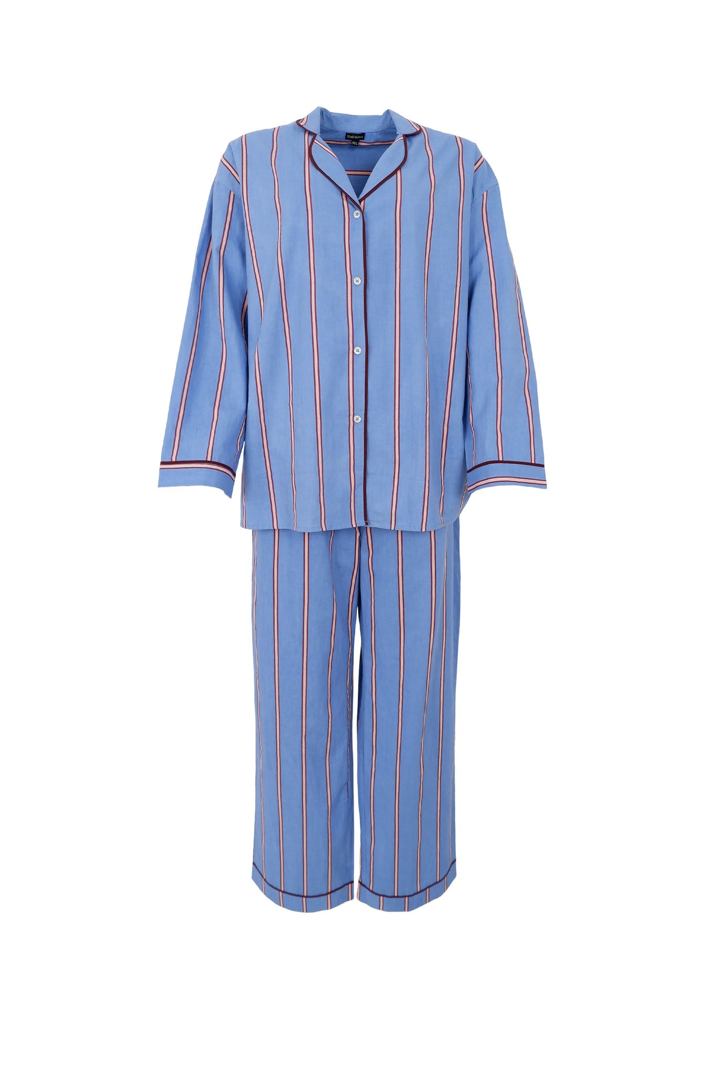 Norma Pyjamas | 2 Colours Pyjamas Black Colour Blue Stripe S/M 