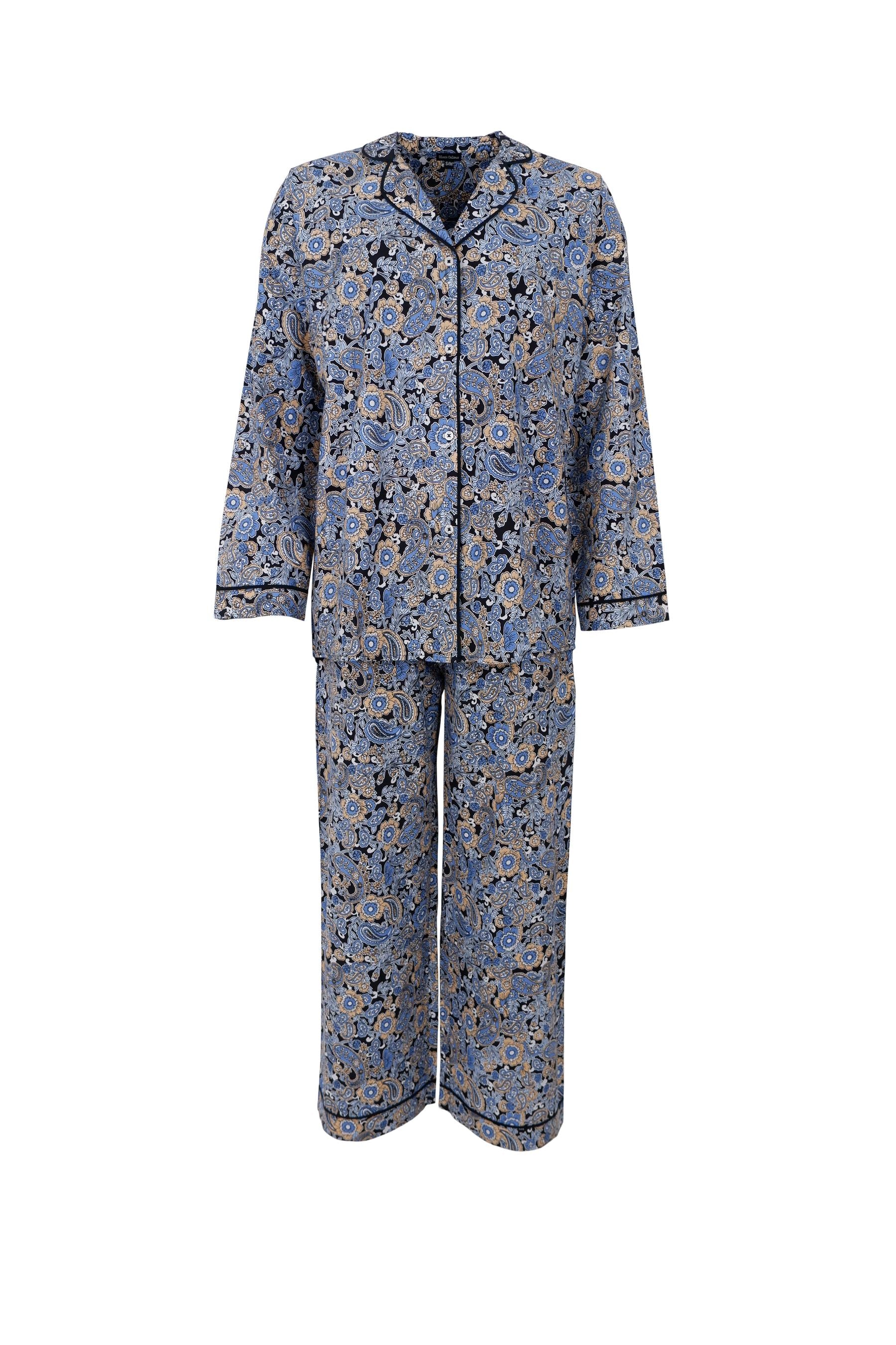 Norma Pyjamas | 2 Colours Pyjamas Black Colour Paisley S/M 