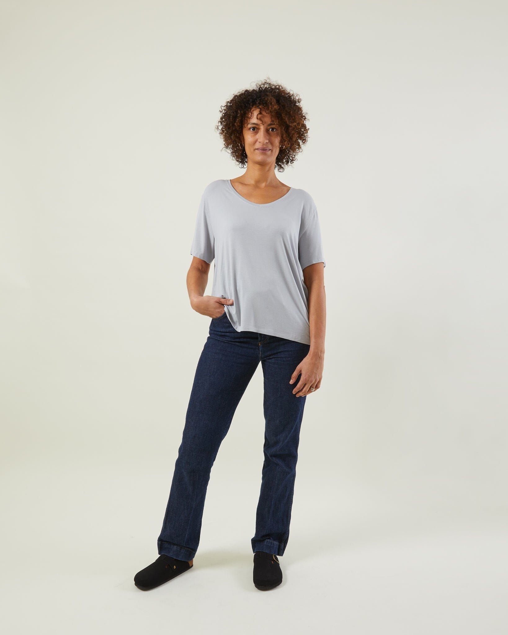 Patsy Top | Silver Shirts & Tops Chalk 