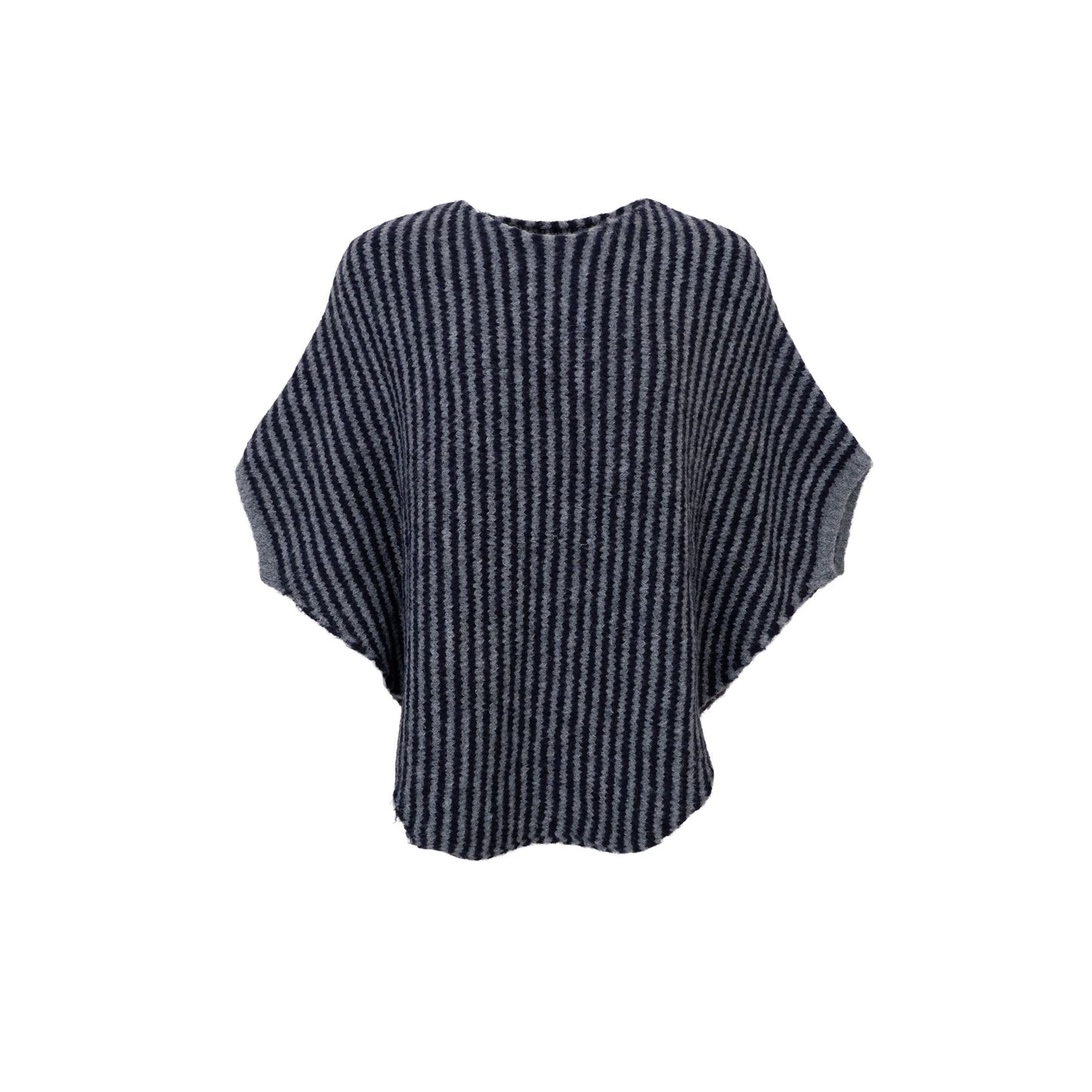 Pella Stripe Poncho | 2 Colours Shirts & Tops Black Colour 