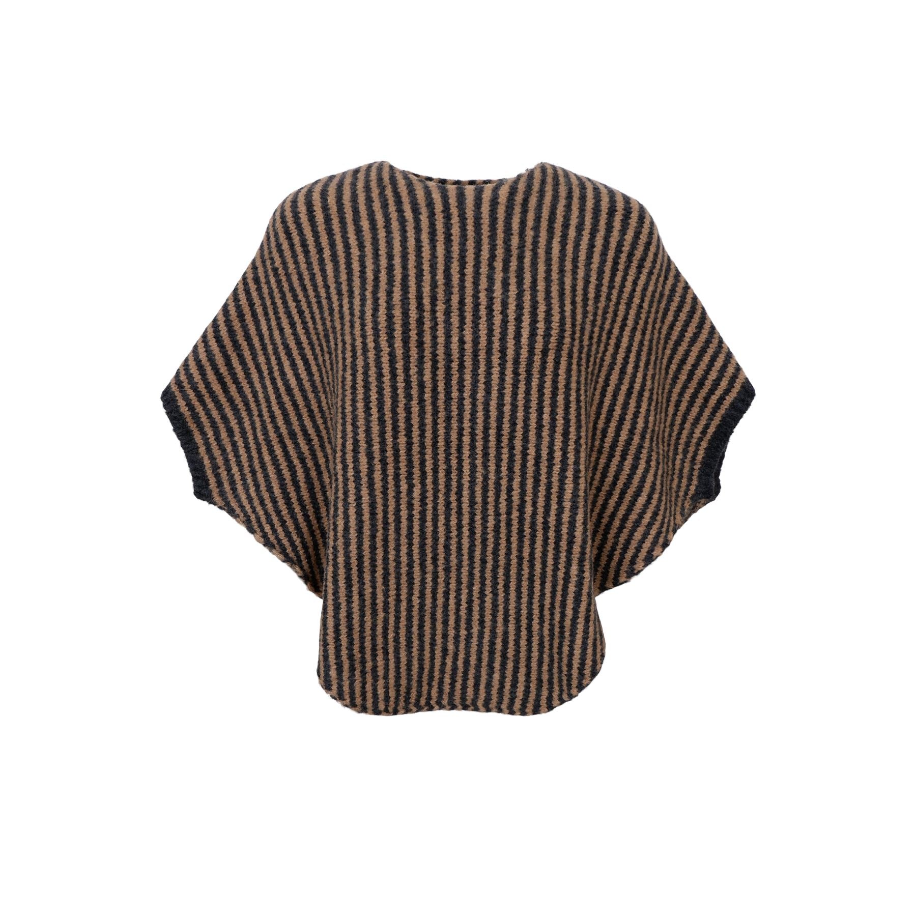 Pella Stripe Poncho | 2 Colours Shirts & Tops Black Colour 