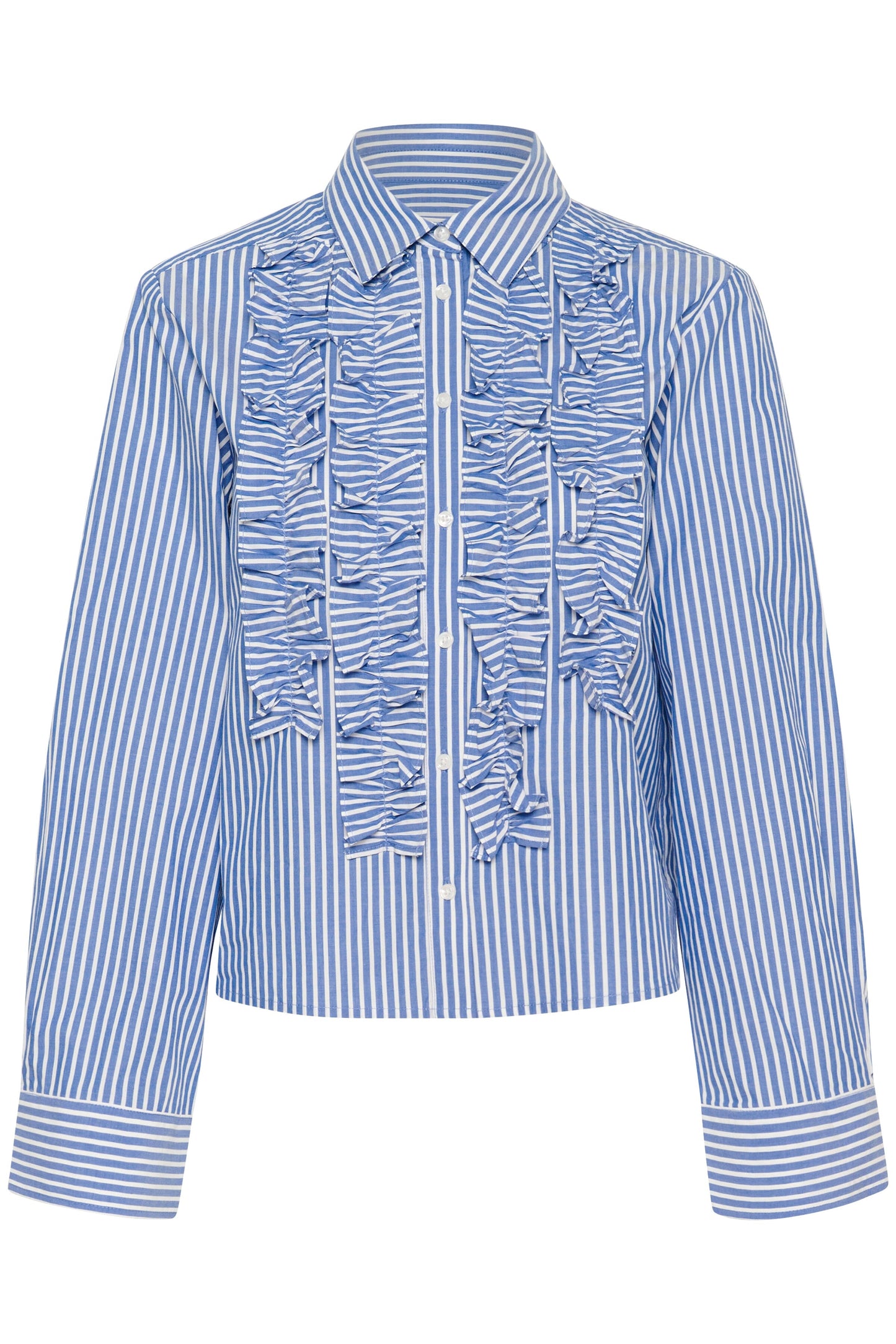 Pranvera Shirt | Amparao Blue Stripe Blouse Part Two 