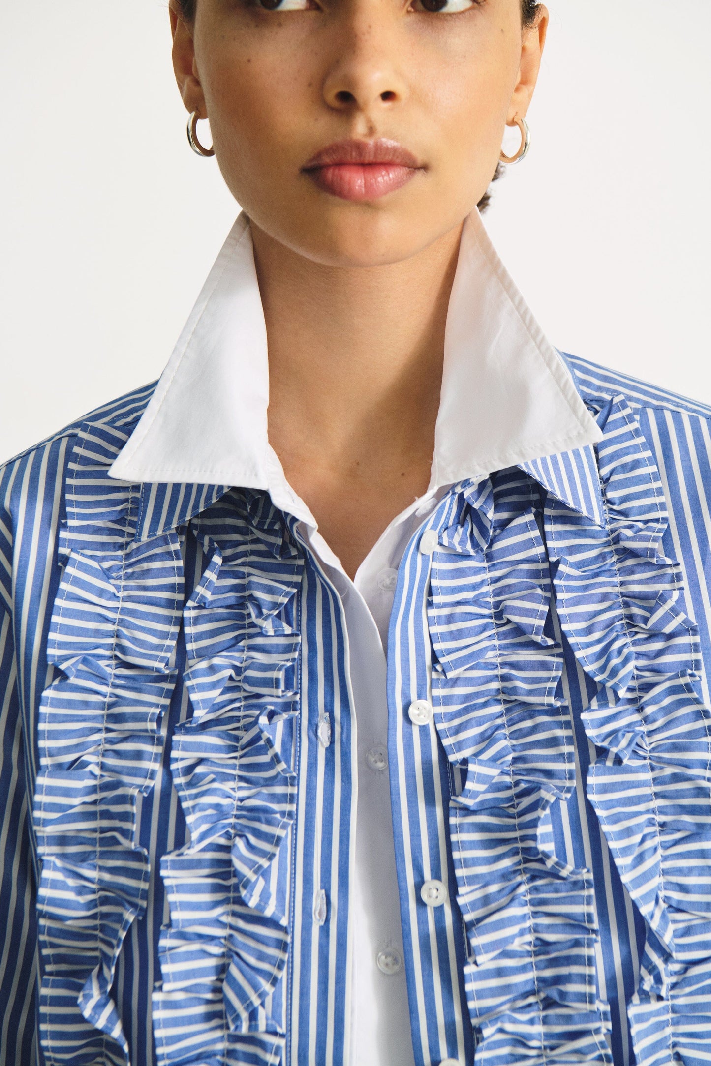 Pranvera Shirt | Amparao Blue Stripe Blouse Part Two 