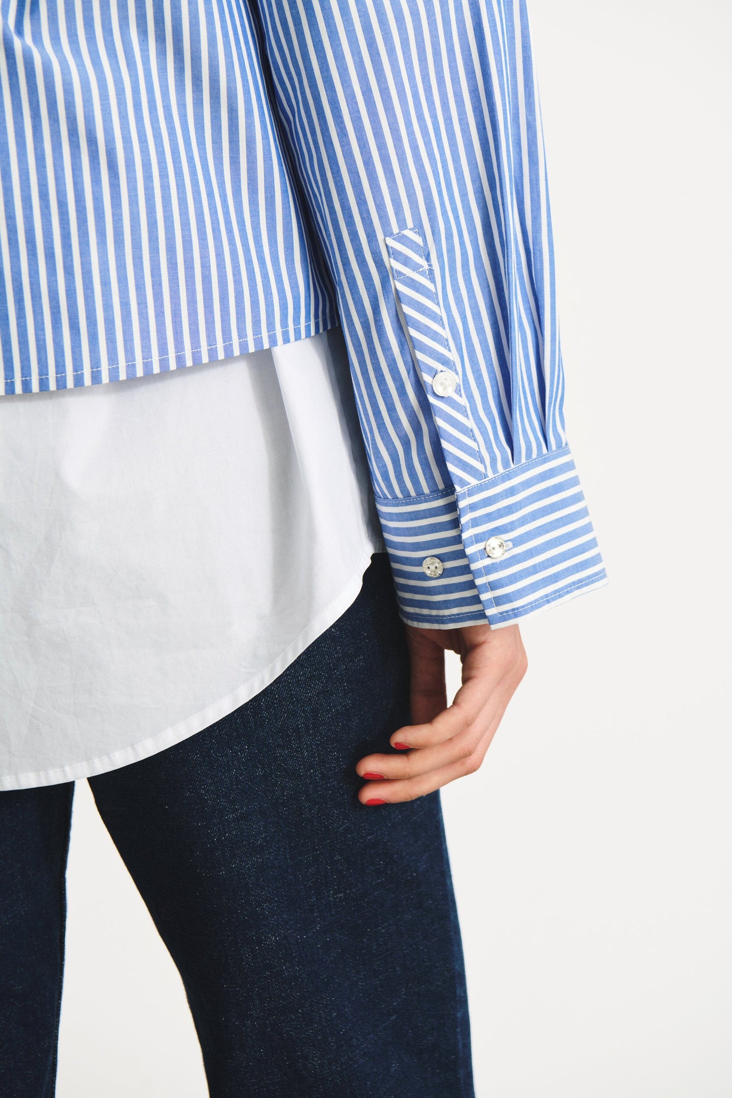 Pranvera Shirt | Amparao Blue Stripe Blouse Part Two 