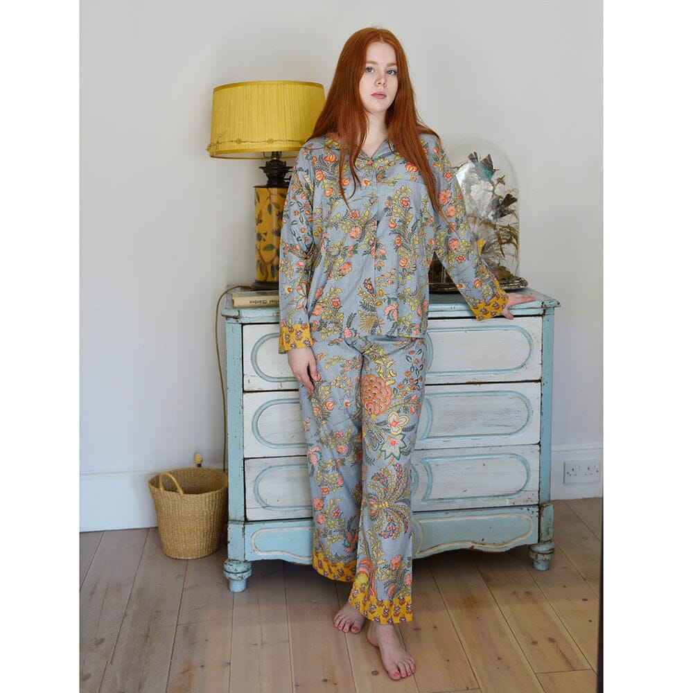 Pyjamas | Grey, Coral & Mustard Pyjamas Powell Craft 