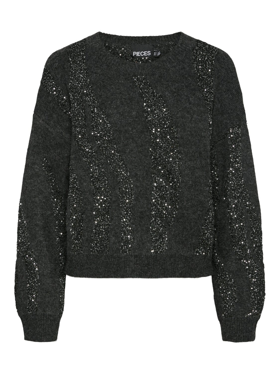 Rada Sequin Knit | Dark Grey Knitwear Pieces 