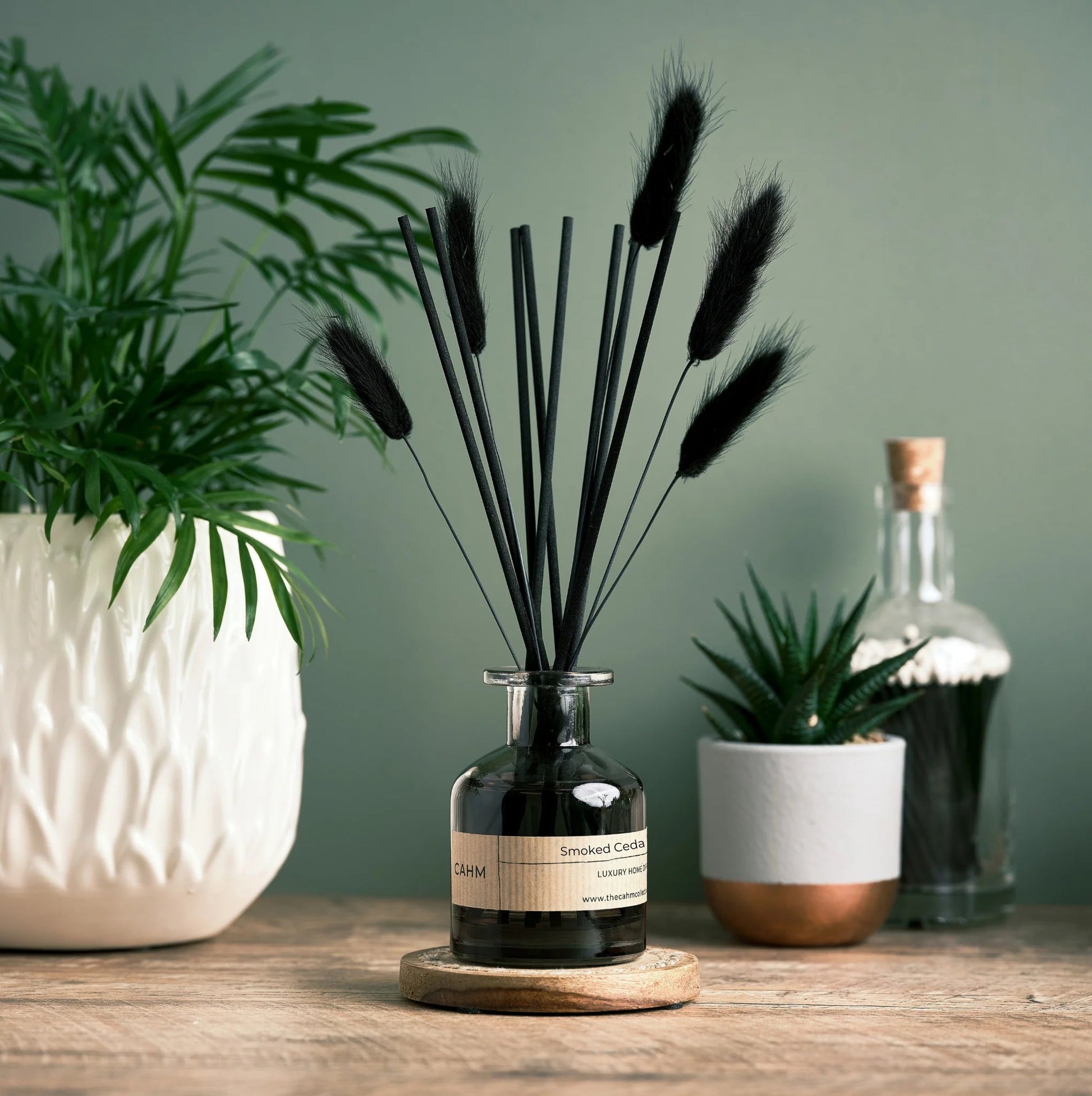 Reed Diffuser | Smoked Cedar & Bergamot Candle Cahm 