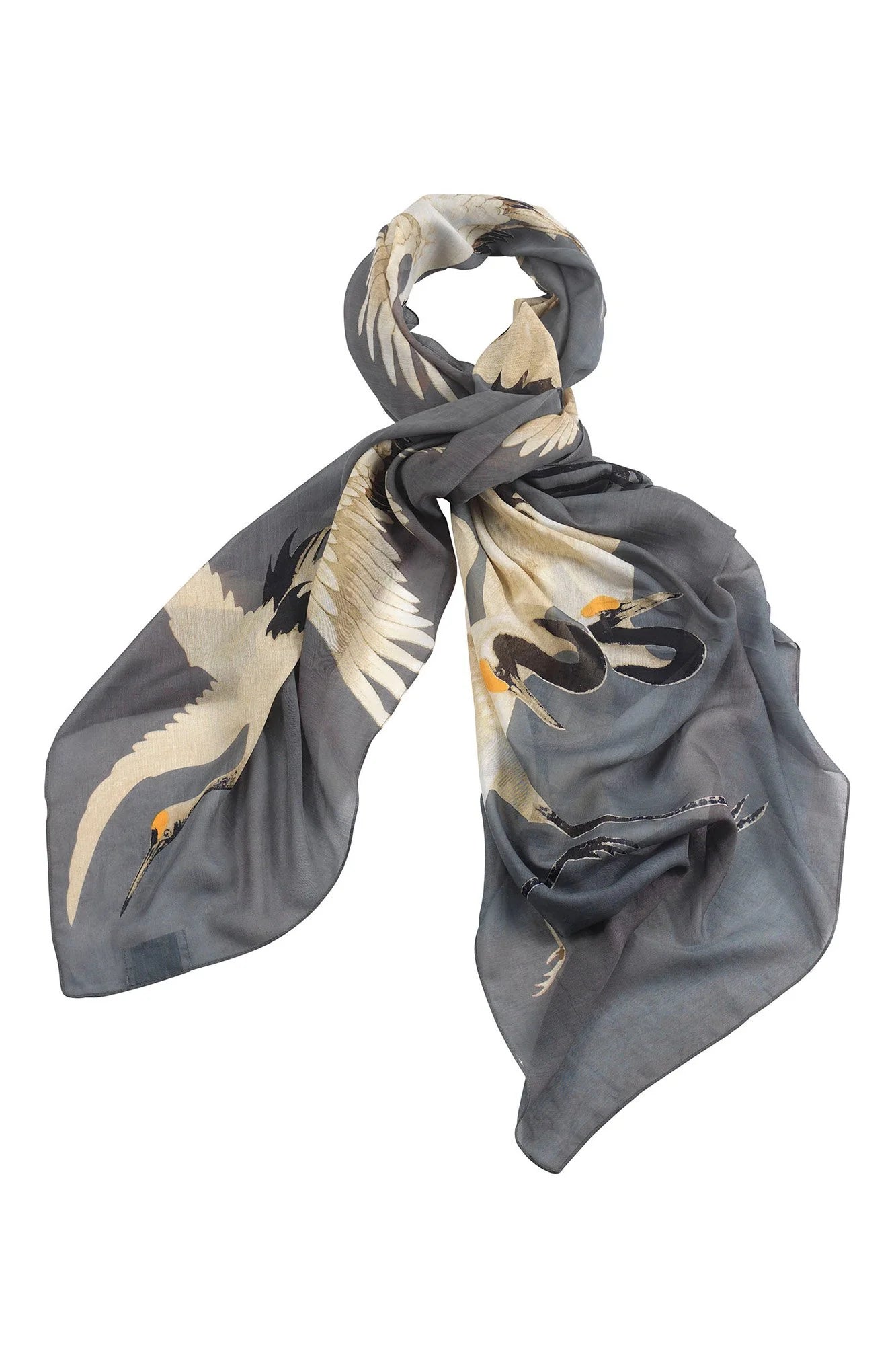 Scarf | Stork | Slate Scarves One Hundred Stars 