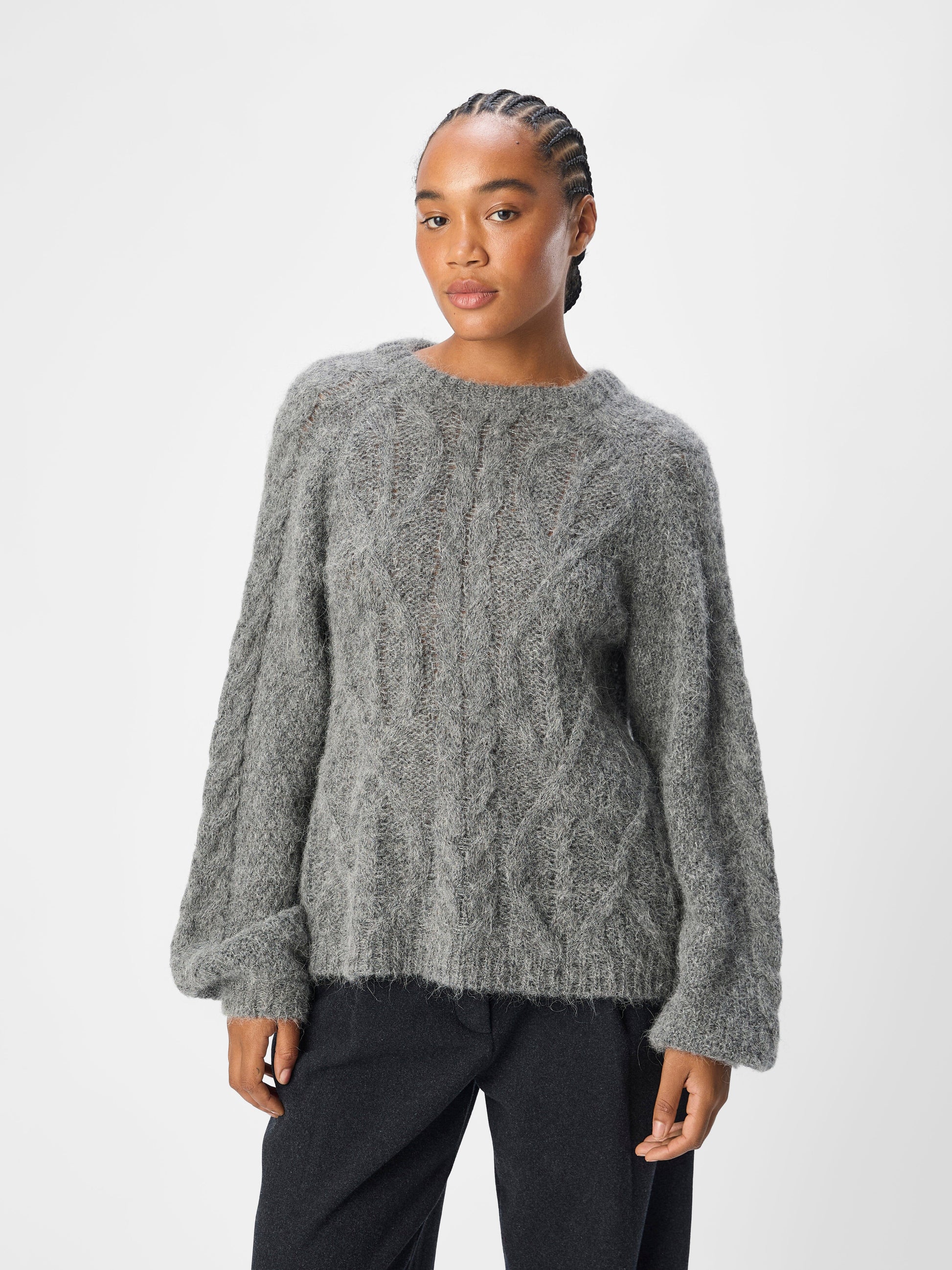 Smilla Knit | Medium Grey Knitwear Object 