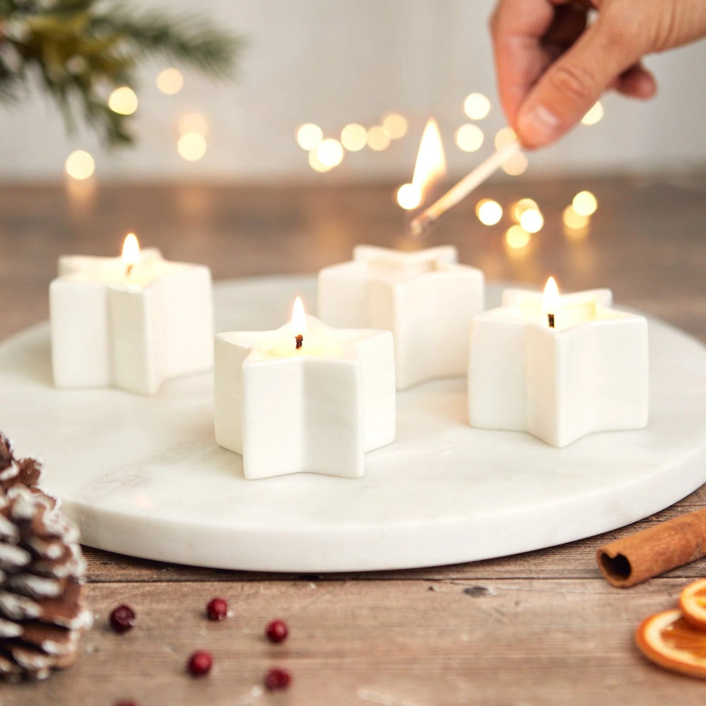 Star Tea Lights | Starry Night Candle Zesty Lemons 