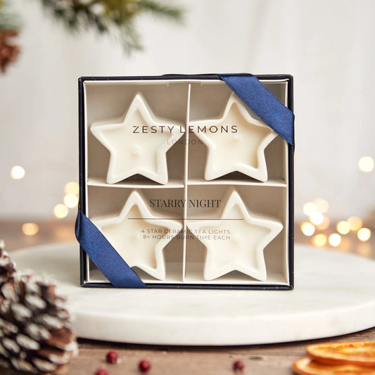 Star Tea Lights | Starry Night Candle Zesty Lemons 