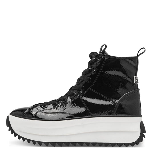 Tamaris | Black Patent Trainer Trainers Tamaris 