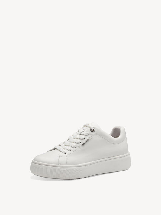 Tamaris | White Leather Trainer Trainers Tamaris 