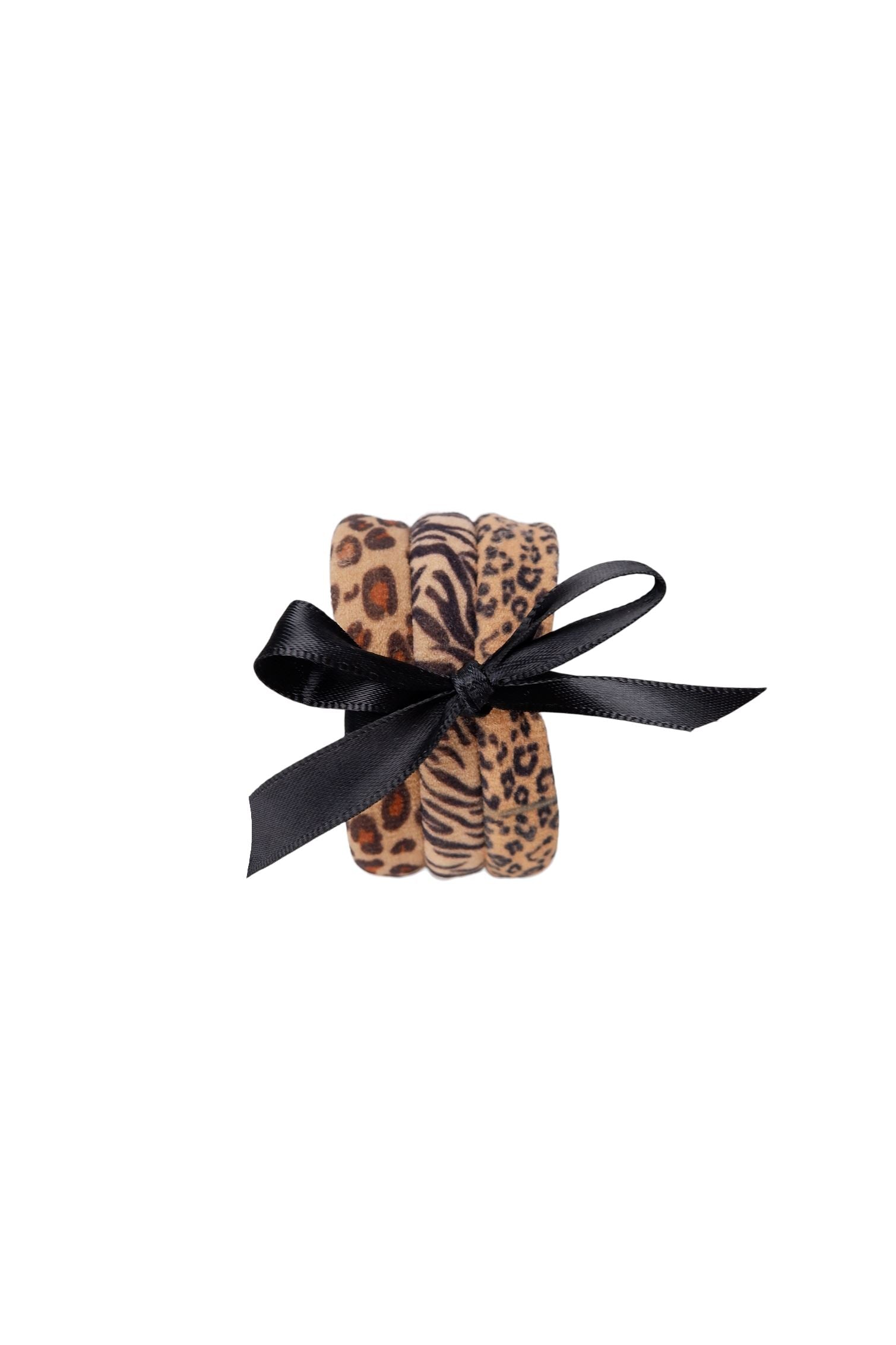 Tanisha Elastic's | Leo Zebra Mix Hair Accessories Black Colour 