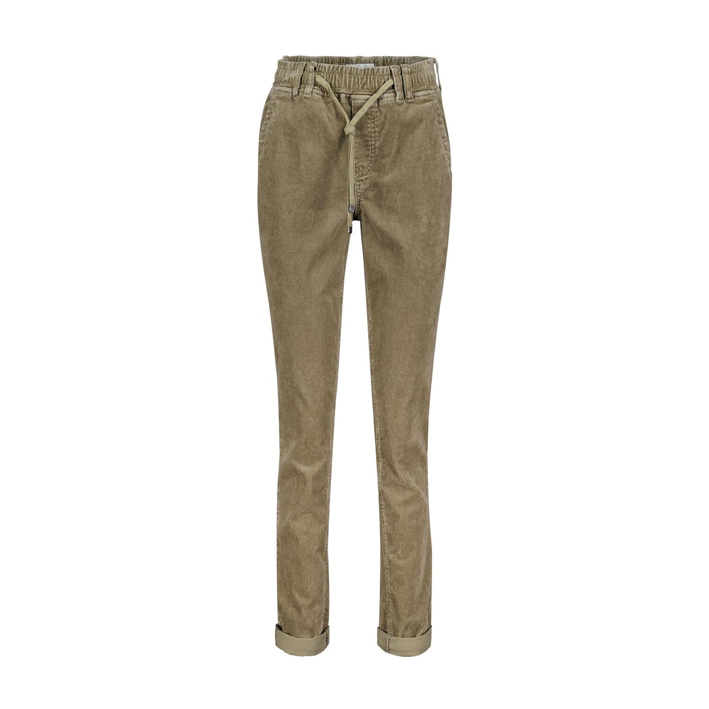 Tessy Cord Pants | Olive Pants Red Button 