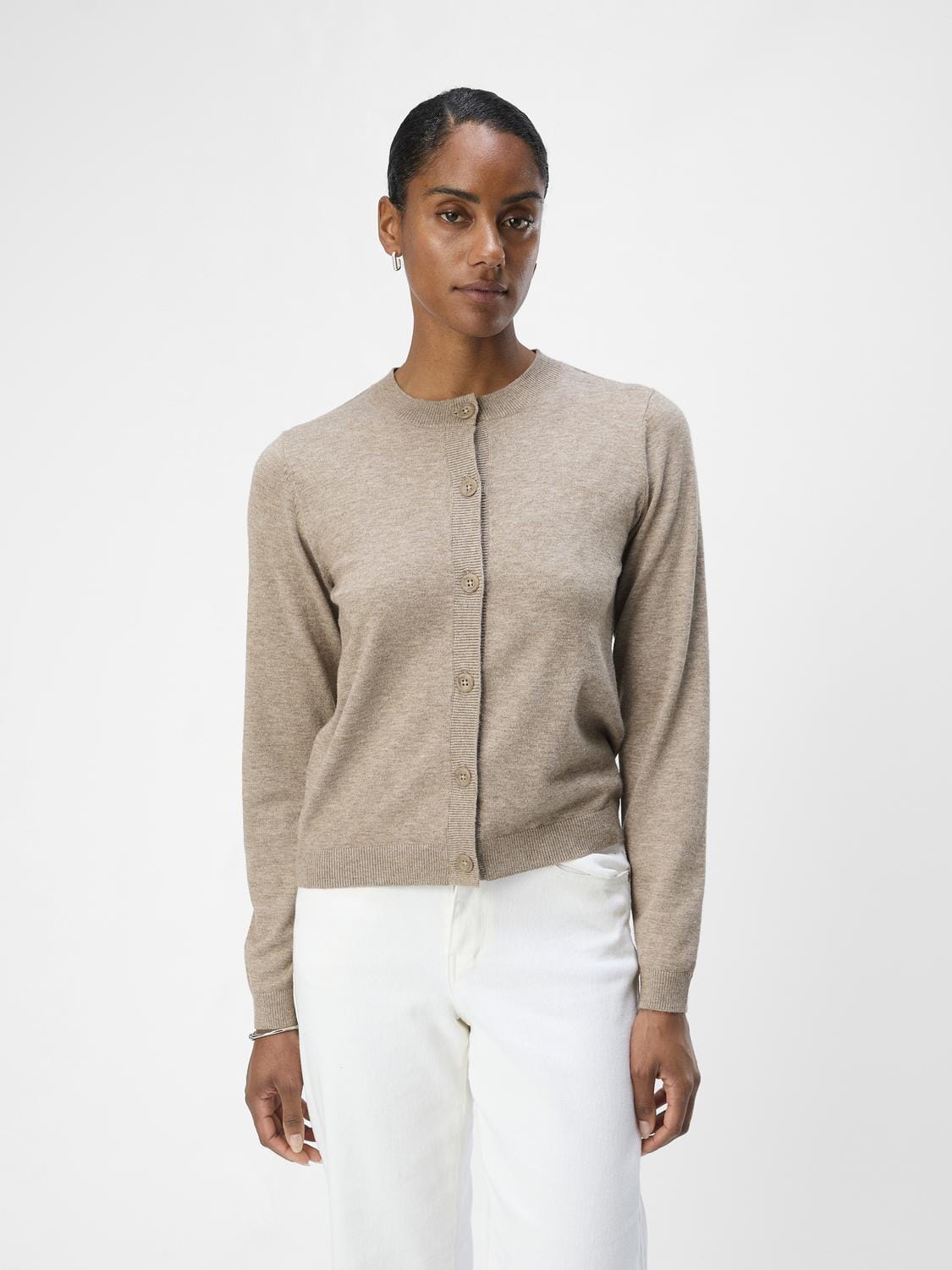 Thess Cardigan | Desert Taupe Shirts & Tops Object 