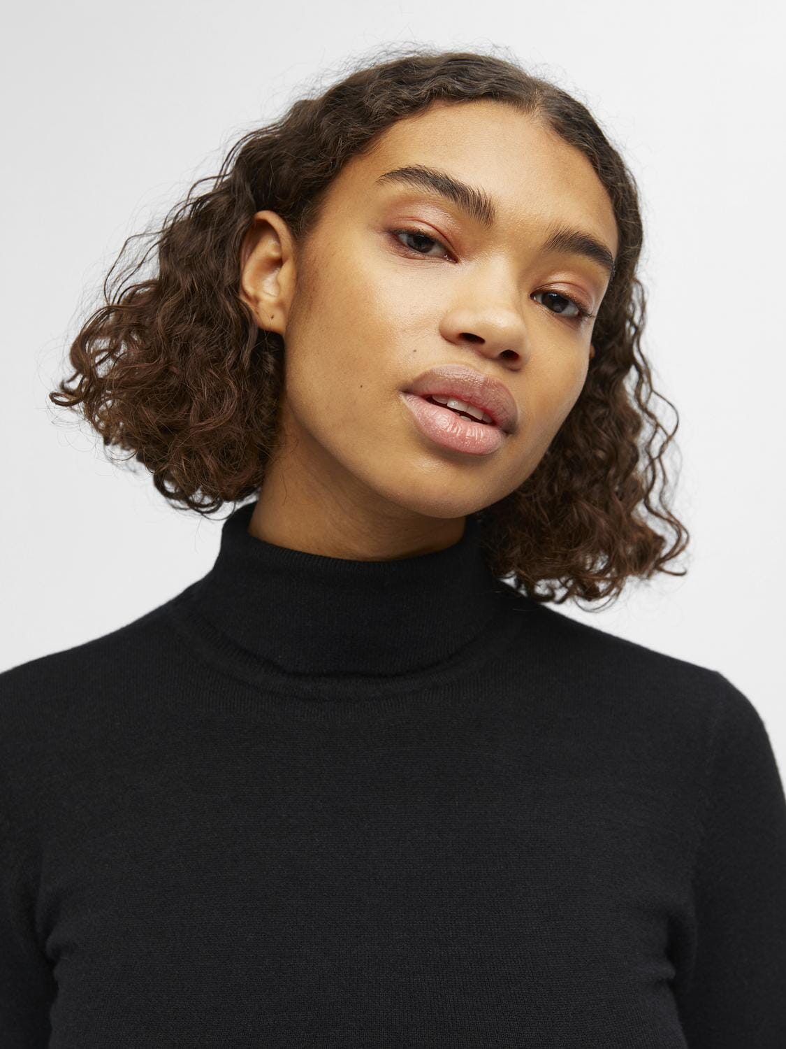 Thess Rollneck Knit | Black Shirts & Tops Object 