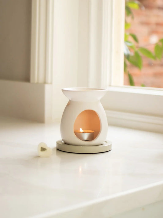 Wax Melt Burner | White | Large Home Fragrance Accessories Freckleface 