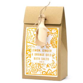 Agnes & Cat Bath Salts - lemon, Ginger & Orange (ENERGISE) Agnes & Cat The White Room 