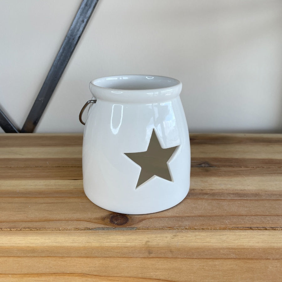 T - Light Holder | White | Star | Large Home Fragrance Accessories TWR 