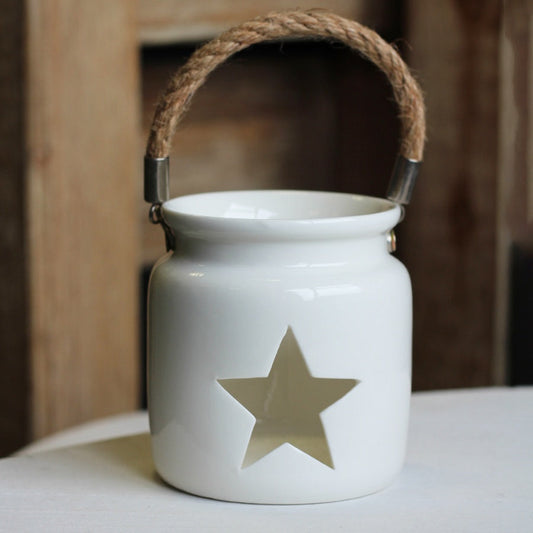 T - Light Holder | White | Star | Large Home Fragrance Accessories TWR 