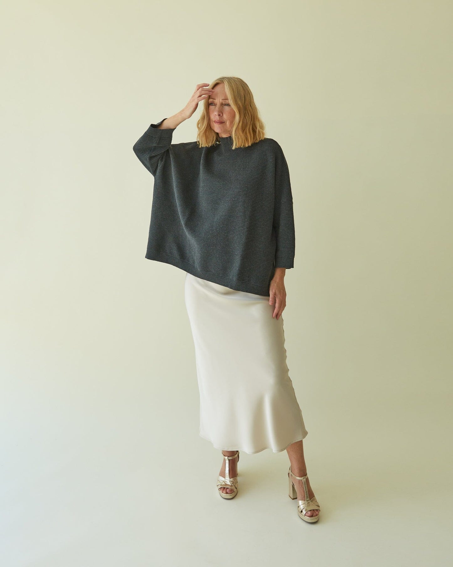 Vicki Jumper | Charcoal Shirts & Tops Chalk 