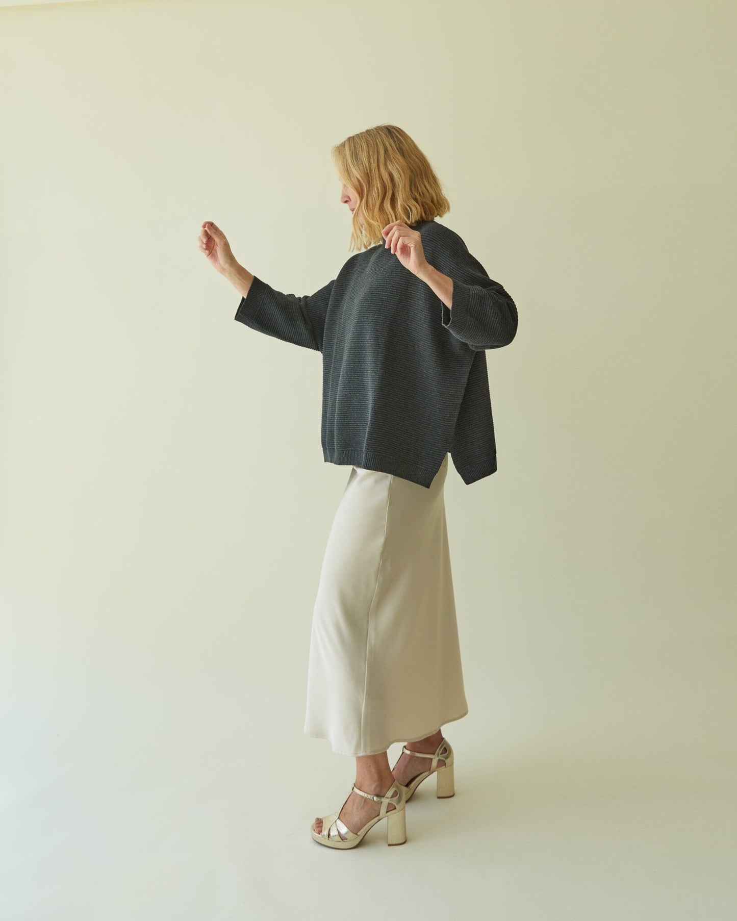 Vicki Jumper | Charcoal Shirts & Tops Chalk 