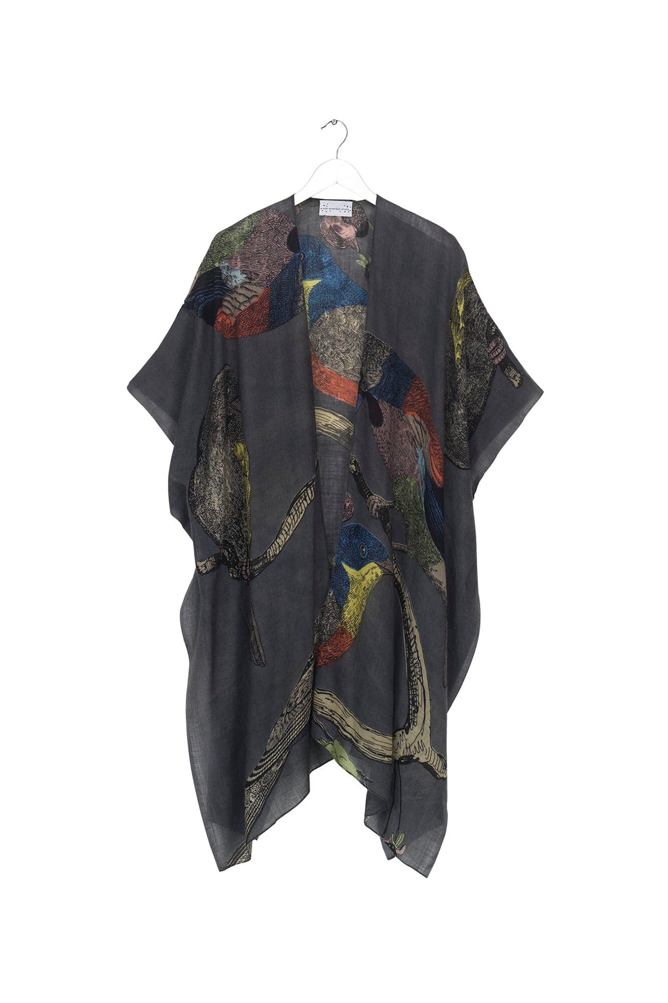 Wool Throwover | Bird | Ink Casual Kimonos One Hundred Stars 